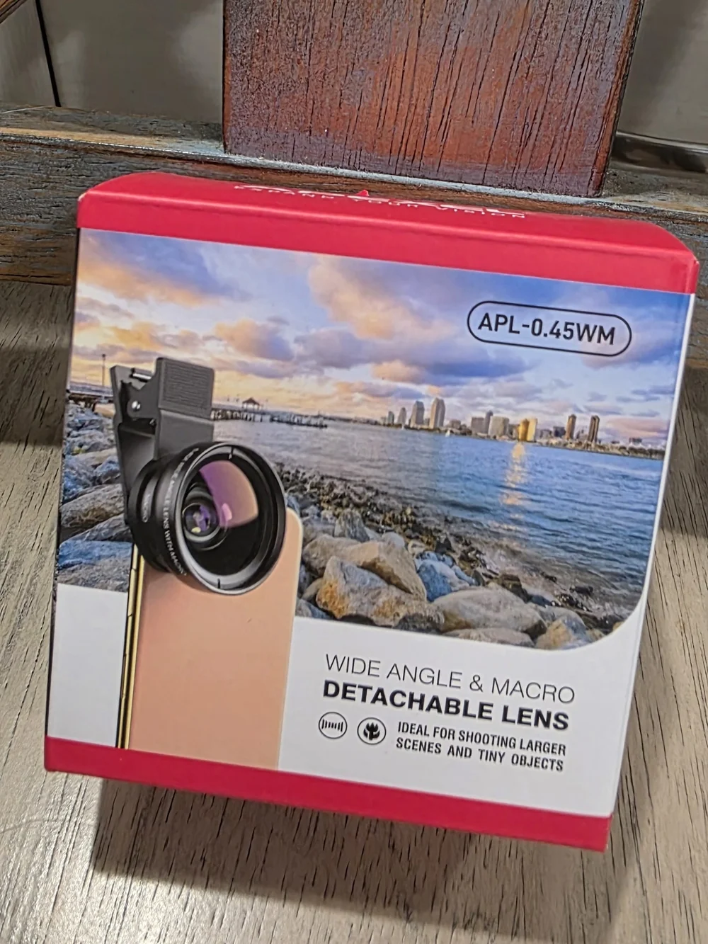 Apexel Detachable Wide Angle & Macro Lens for Smartphones - Black